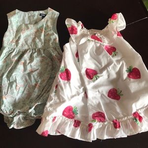 Gap baby romper and dress